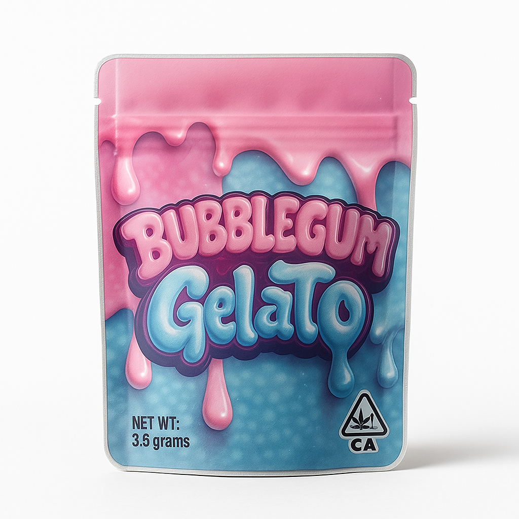 Bubblegum Gelato 3.5 Mylar Bag