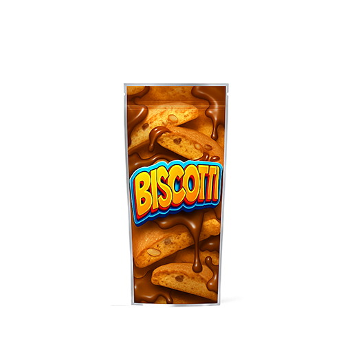 Biscotti Mylar Vape Bag 46mm (W) x 128mm (H)