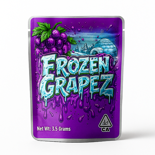 Frozen Grapes 3.5 Mylar Bag