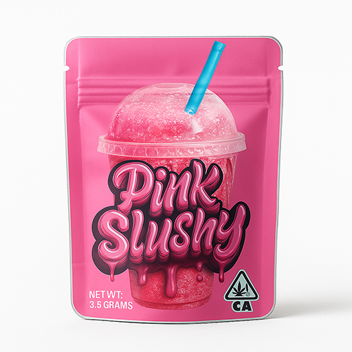 Pink Slushy 3.5 Mylar Bag