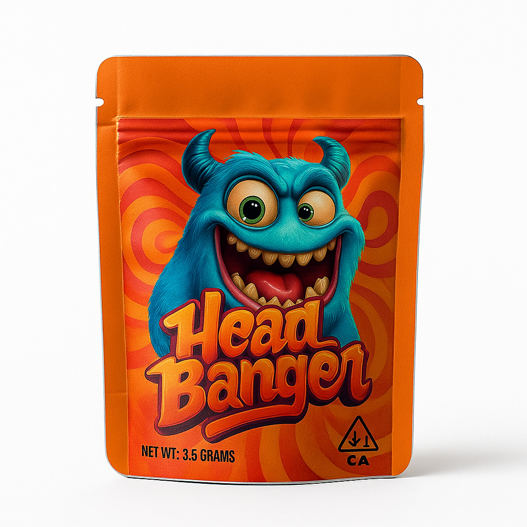 Head Banger 3.5 Mylar Bag