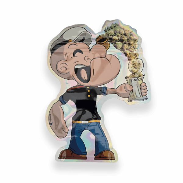 purple popeye 3.5g Mylar Bag