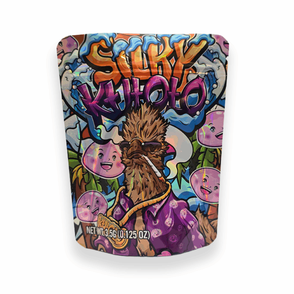 silkys orange cookies Mylar Bag